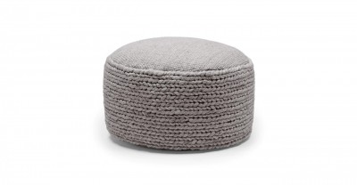 Hira Metal Gray 30" Ottoman